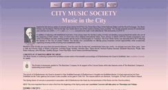 Desktop Screenshot of citymusicsociety.org